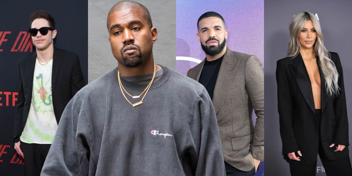 Kanye West, Pete Davidson, Drake, Kim Kardashian