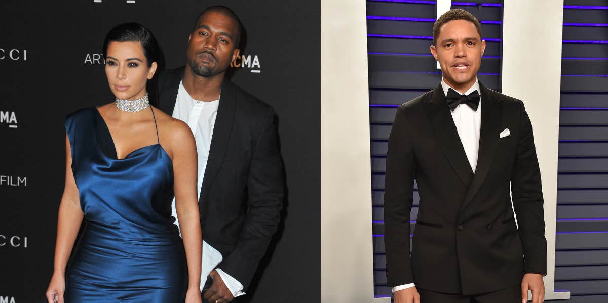 Kim Kardashian, Kanye West, Trevor Noah