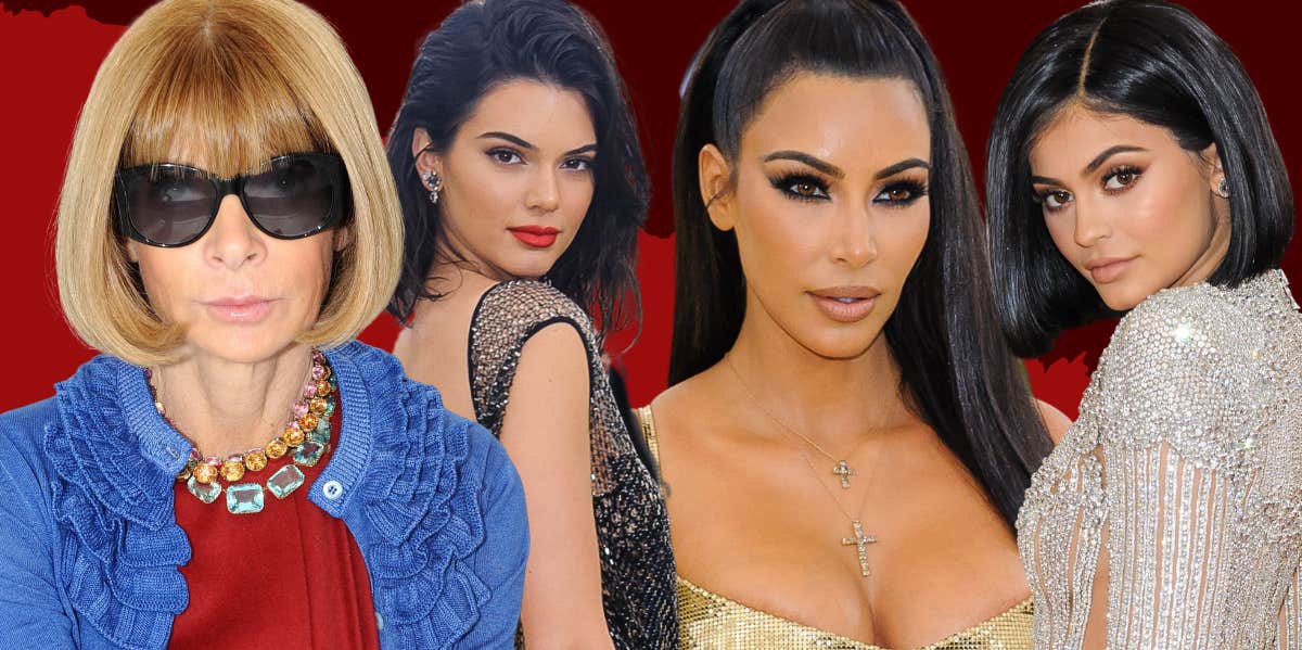 Anna Wintour, Kendall Jenner, Kim Kardashian, Kylie Jenner