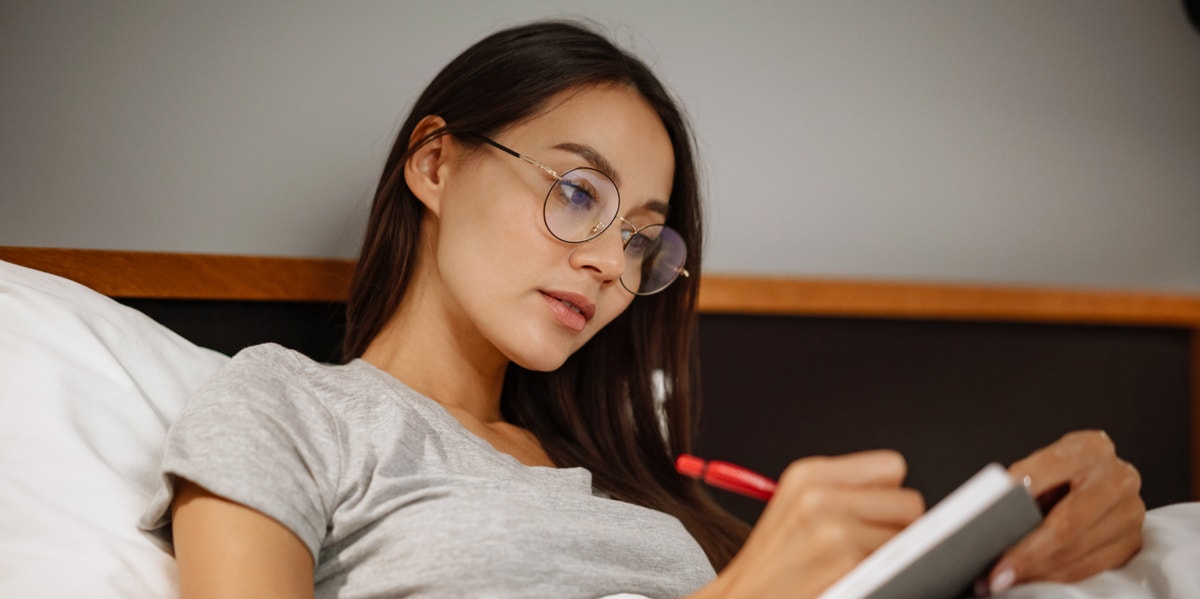 woman, journaling