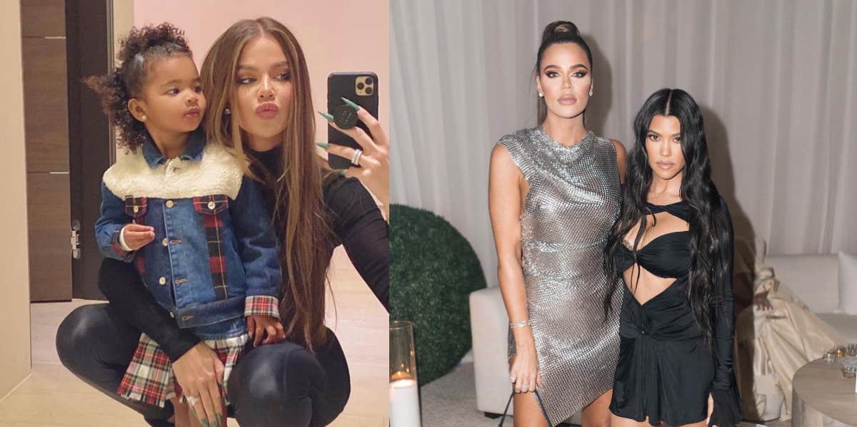 Why Khloé Kardashian Won't Let Her Daughter True Sleep Over At Kourtney's House Khloé Kardashian, True Thompson, Kourtney Kardashian