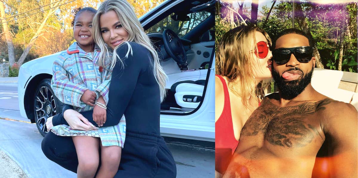 Khloe Kardashian Shares Video Of True Watching Tristan Thompson’s Cheating Episode On 'The Kardashians' Khloe Kardashian, Tristan Thompson, True