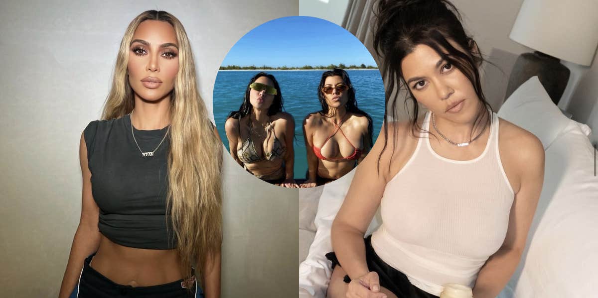 Why Kim & Kourtney Kardashian Are Allegedly No Longer On Speaking Terms Kim Kardashian, Kourtney Kardashian