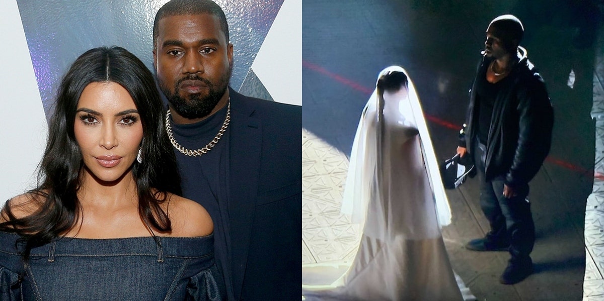 kim kardashian wedding dress back kanye