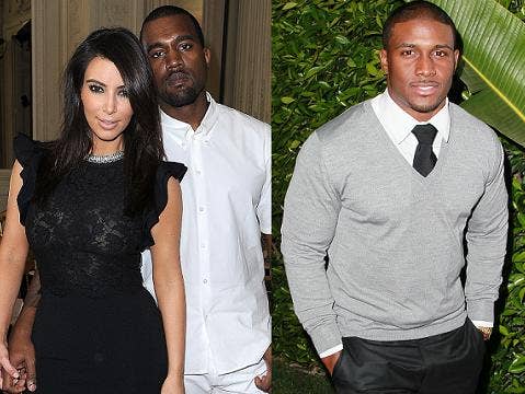 Kim Kardashian, Kanye West & Reggie Bush