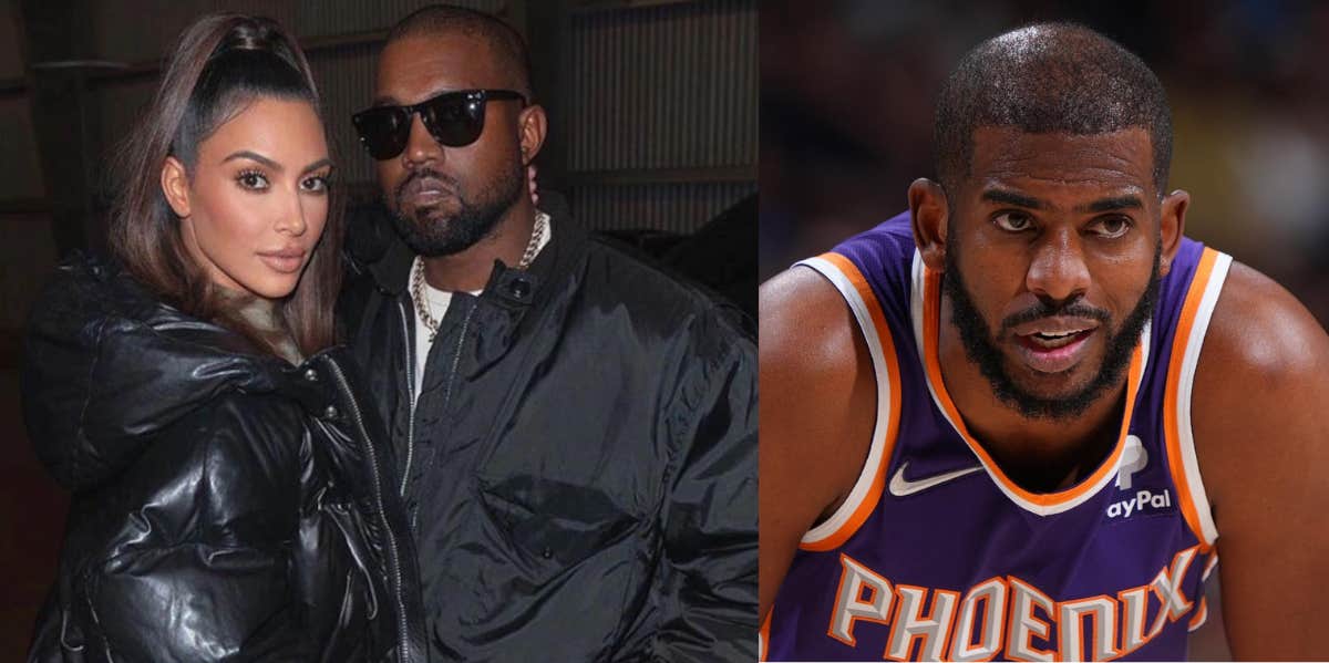 Kim Kardashian, Kanye West, Chris Paul