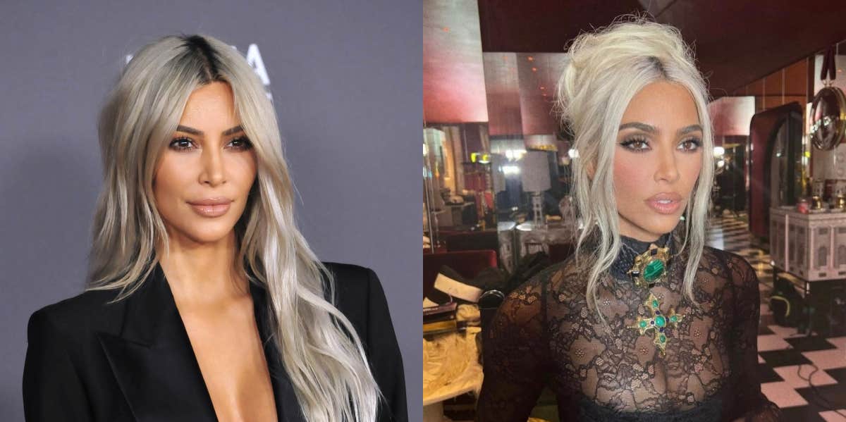 Fans Think Kim Kardashian's Blonde Hair Is A Distraction From Cosmetic  Surgery | YourTango