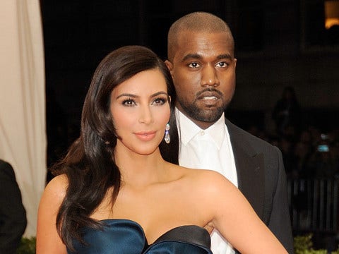 Kim Kardashian & Kanye West 