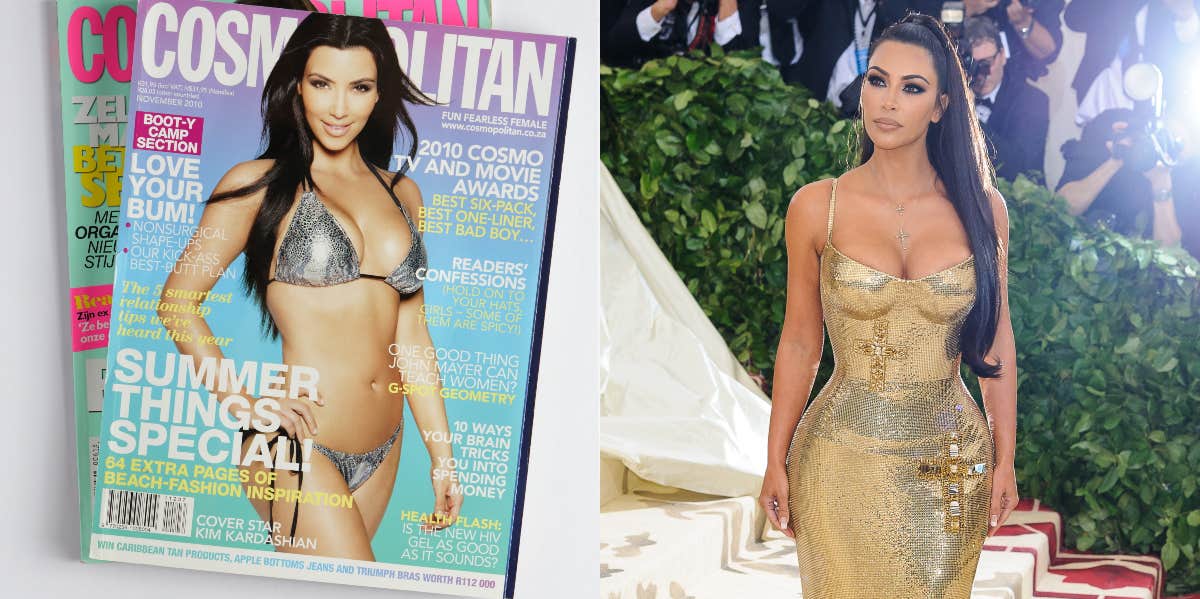 After Looking At Old Photos Of Kim, Fans Convinced She Got Ribs Removed Kim Kardashian cover