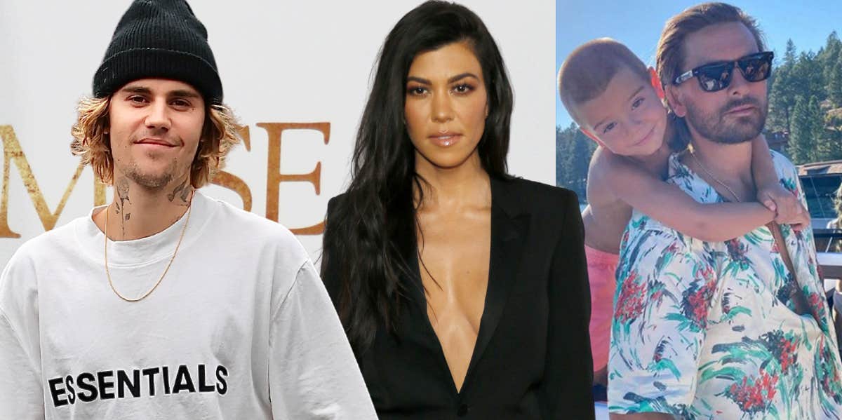 Justin Bieber, Kourtney Kardashian, Reign Disick, Scott Disick