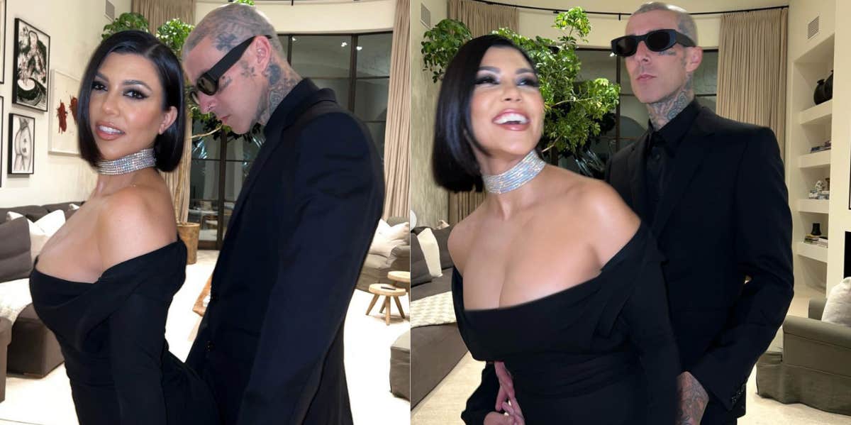 Why A Body Language Expert Thinks Travis Barker Is 'Controlling' Kourtney Kardashian kourtney kardashian, travis barker