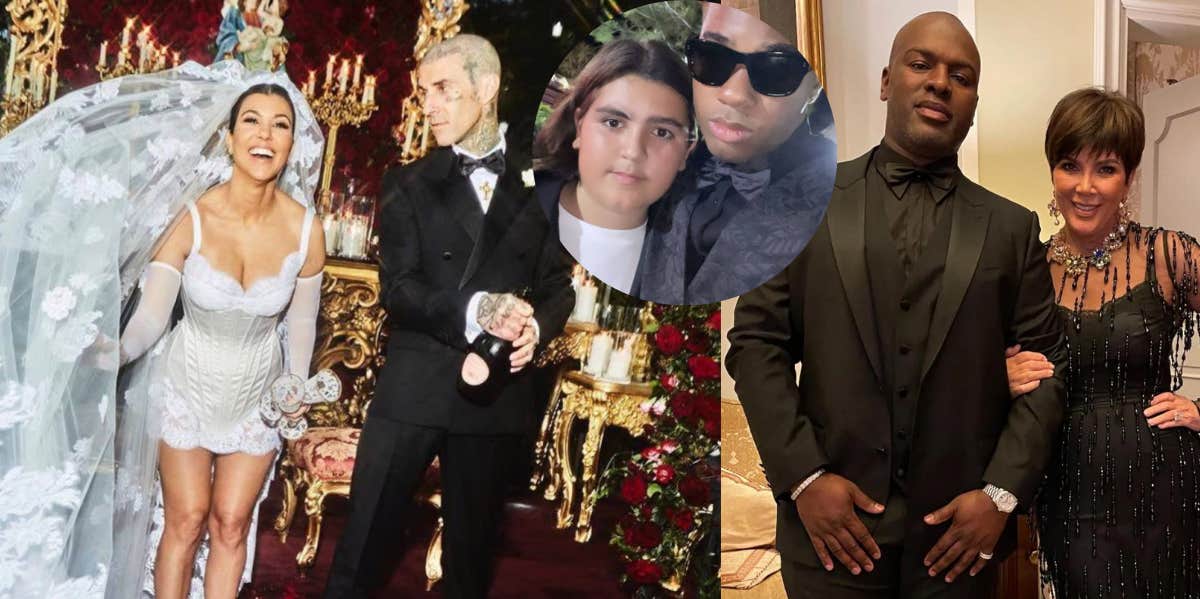 Were Mason Disick And Corey Gamble At Kourtney Kardashian's Wedding?