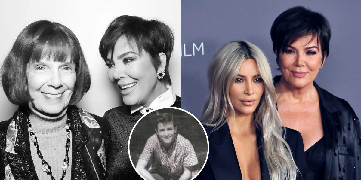 Kris Jenner, MJ Houghton, Robert Houghton, and Kim Kardashian