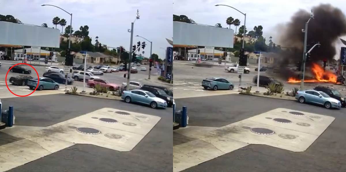 La Brea crash