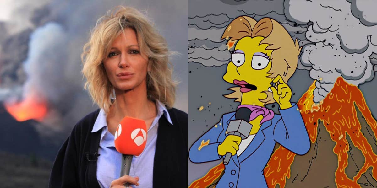 Did The Simpsons Predict La Palma Volcano 'Mega-Tsunami'? Susanna Griso and Chloe Talbot from Simpsons