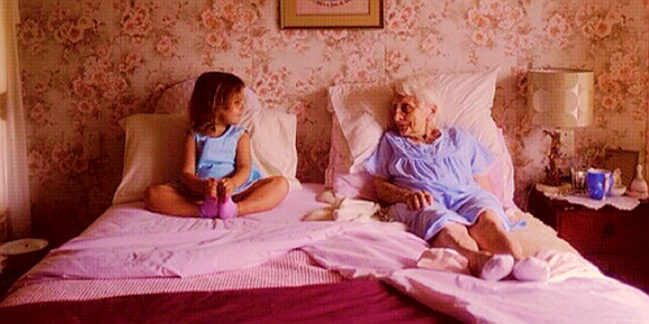 grandma and little girl grandma and little girl