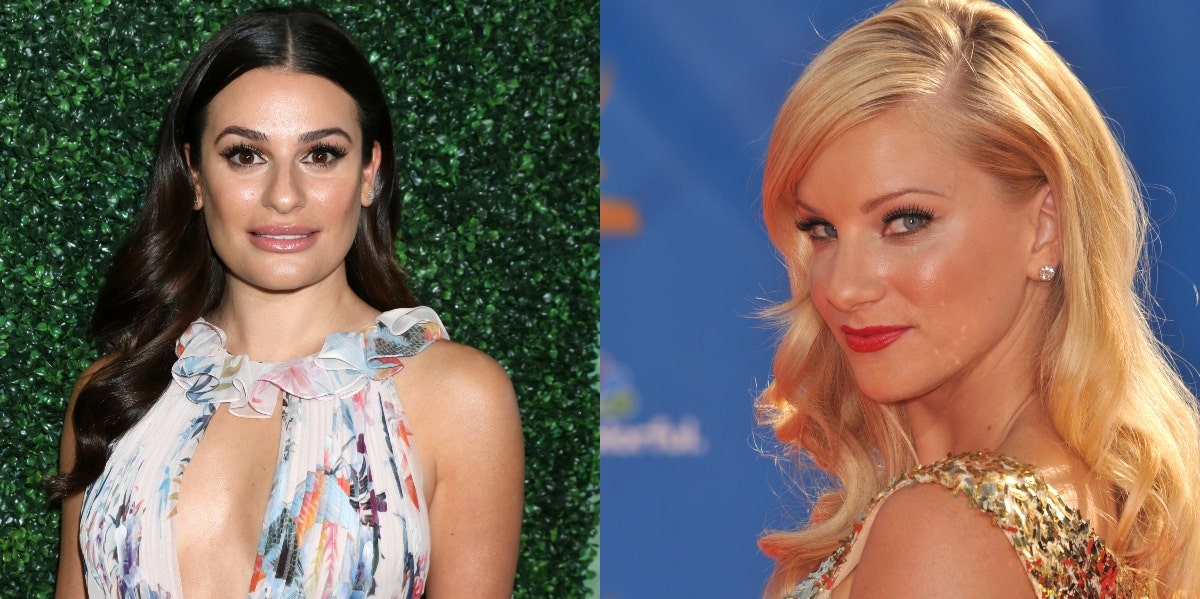 Lea Michele and Heather Morris