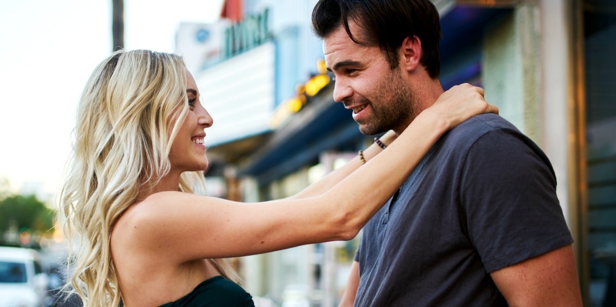 Libra Man Aries Woman Love Compatibility couple hugging