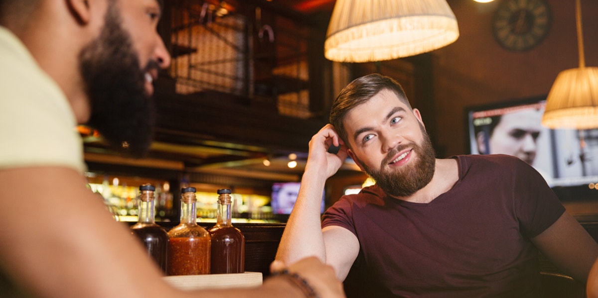 9 Basic Lies All Men Tell men talking