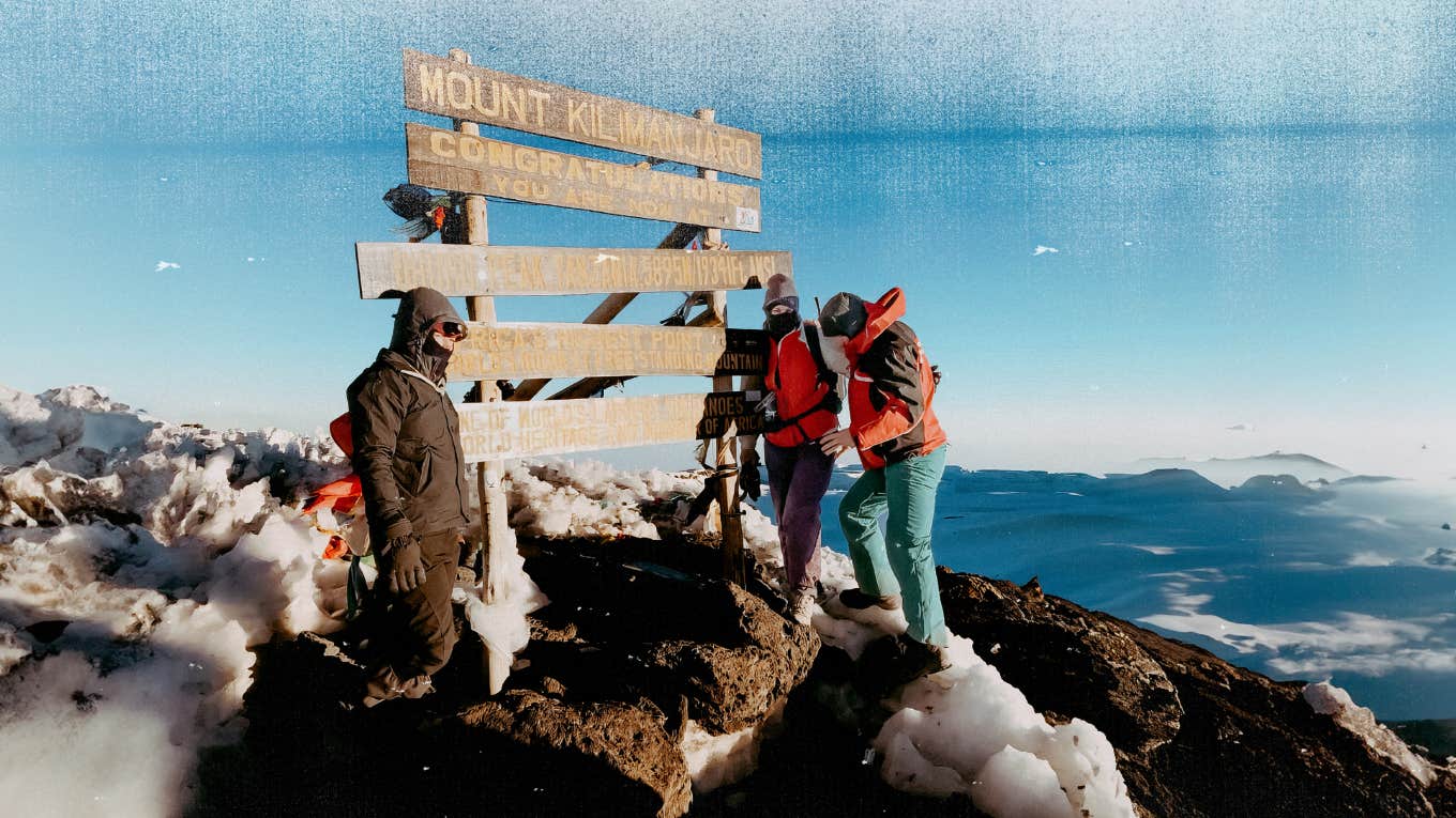 Author at the top of Mt. Kilimanjaro