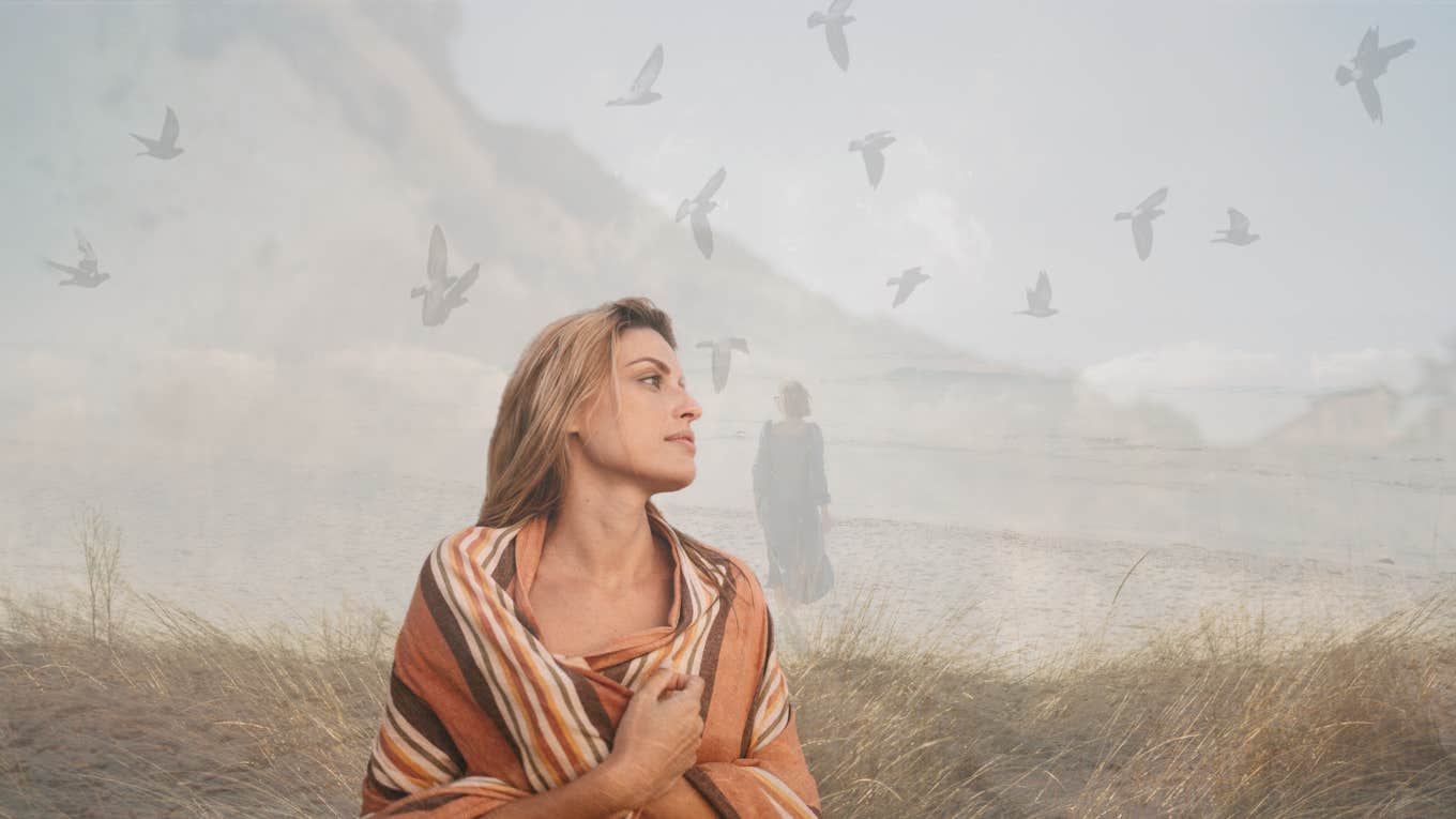 8 Little Life Gems You Only Learn After Getting Your Heart Broken Woman on beach--letting go