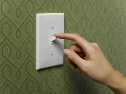 light switch on off