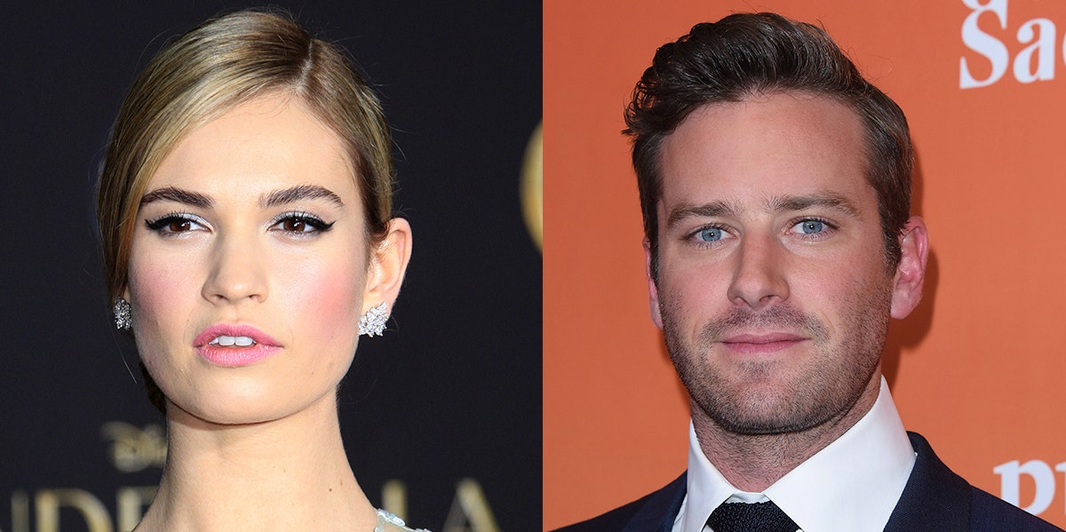 Lily James and Armie Hammer