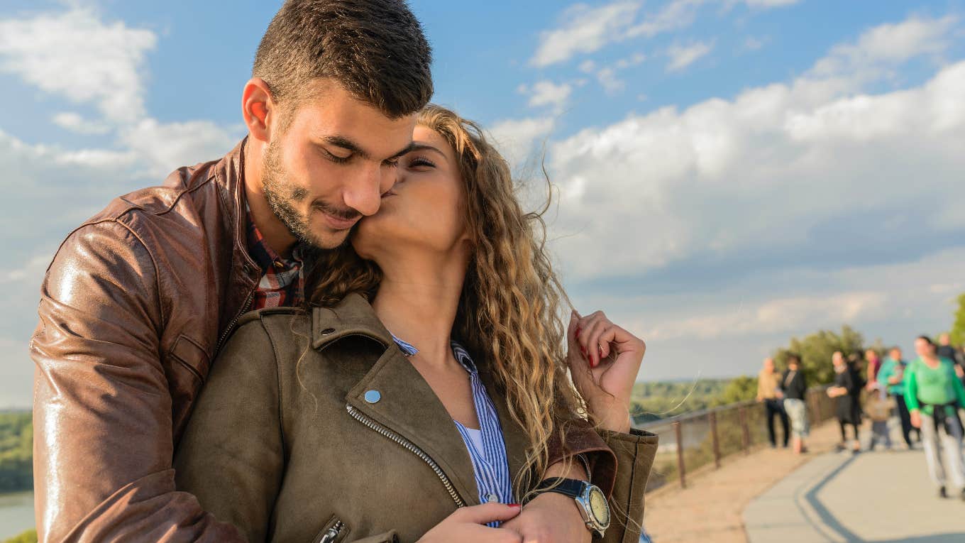 couple being affectionate