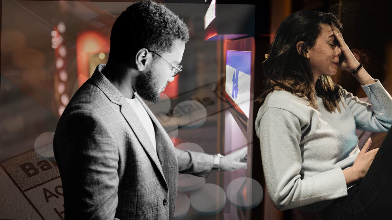 I Was In A Horrifyingly Abusive Marriage — And Didn't Even Know It Man sneaking money behind wife's back at ATM, woman coming to the realization she's being abused
