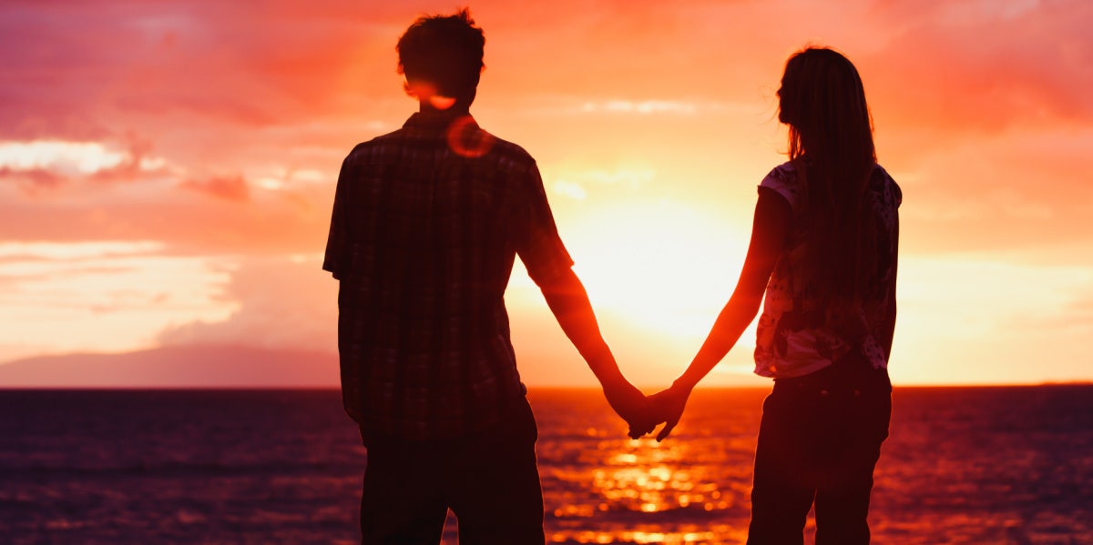 The Kind Of Love Every Woman Deserves couple on the beach sunset