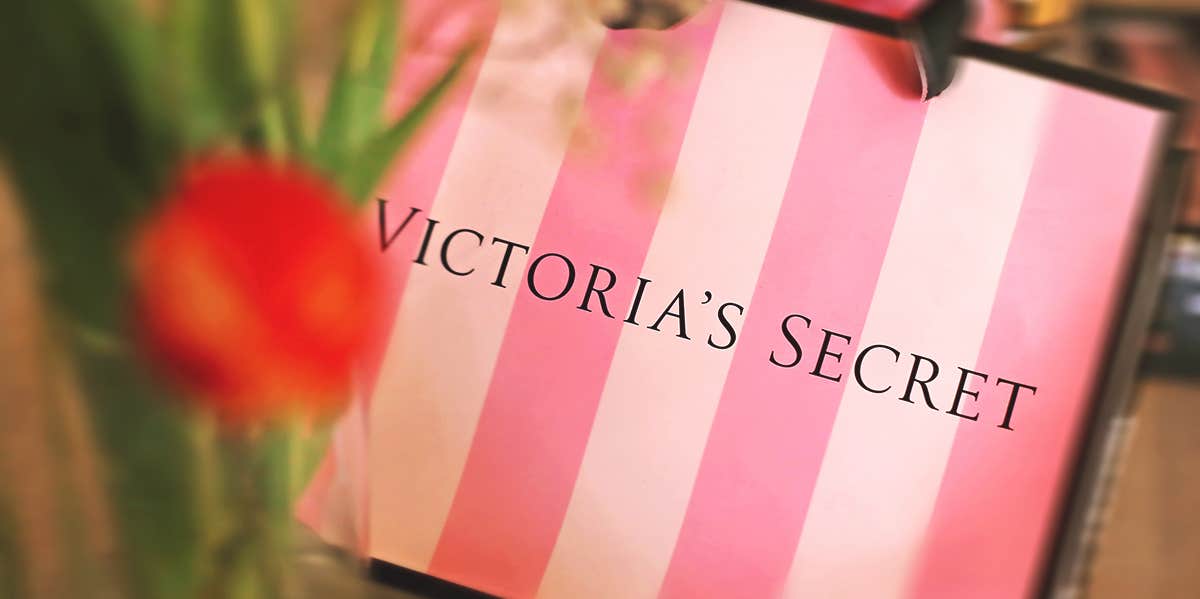 paper bag from Victoria's Secret