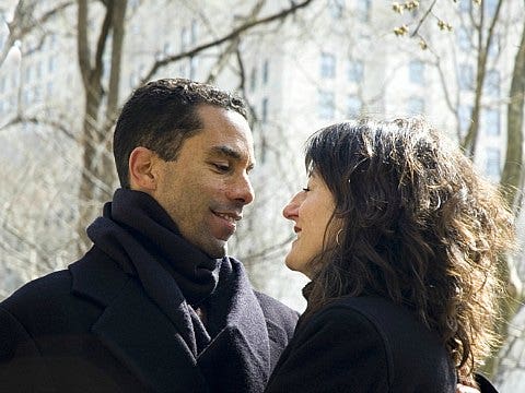 a couple in the park