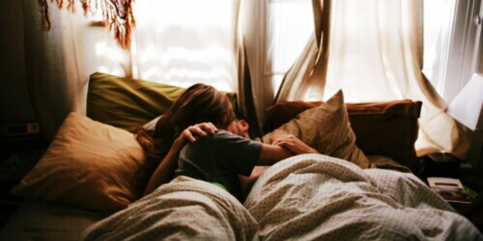 couple kissing in bed couple kissing in bed