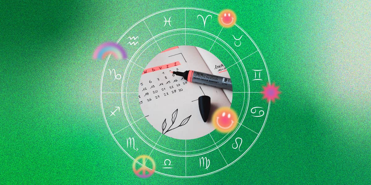 calendar, zodiac wheel