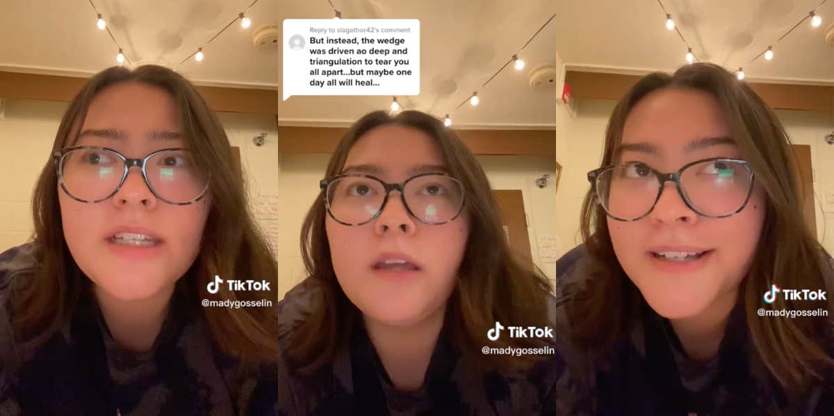 Screenshots from Mady Gosselin's TikTok