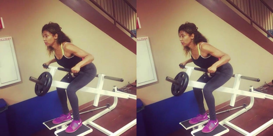 woman working out