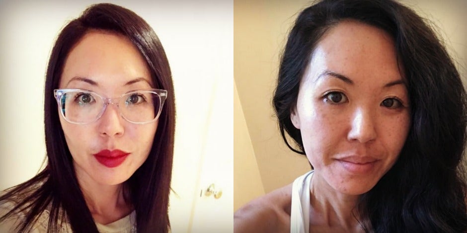 women without makeup after 40 