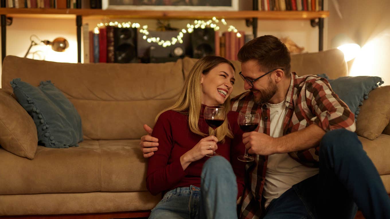 Man Believes That Being Friends With A Woman First Is The Only Way To Ask Her Out On A Date happy couple on a date