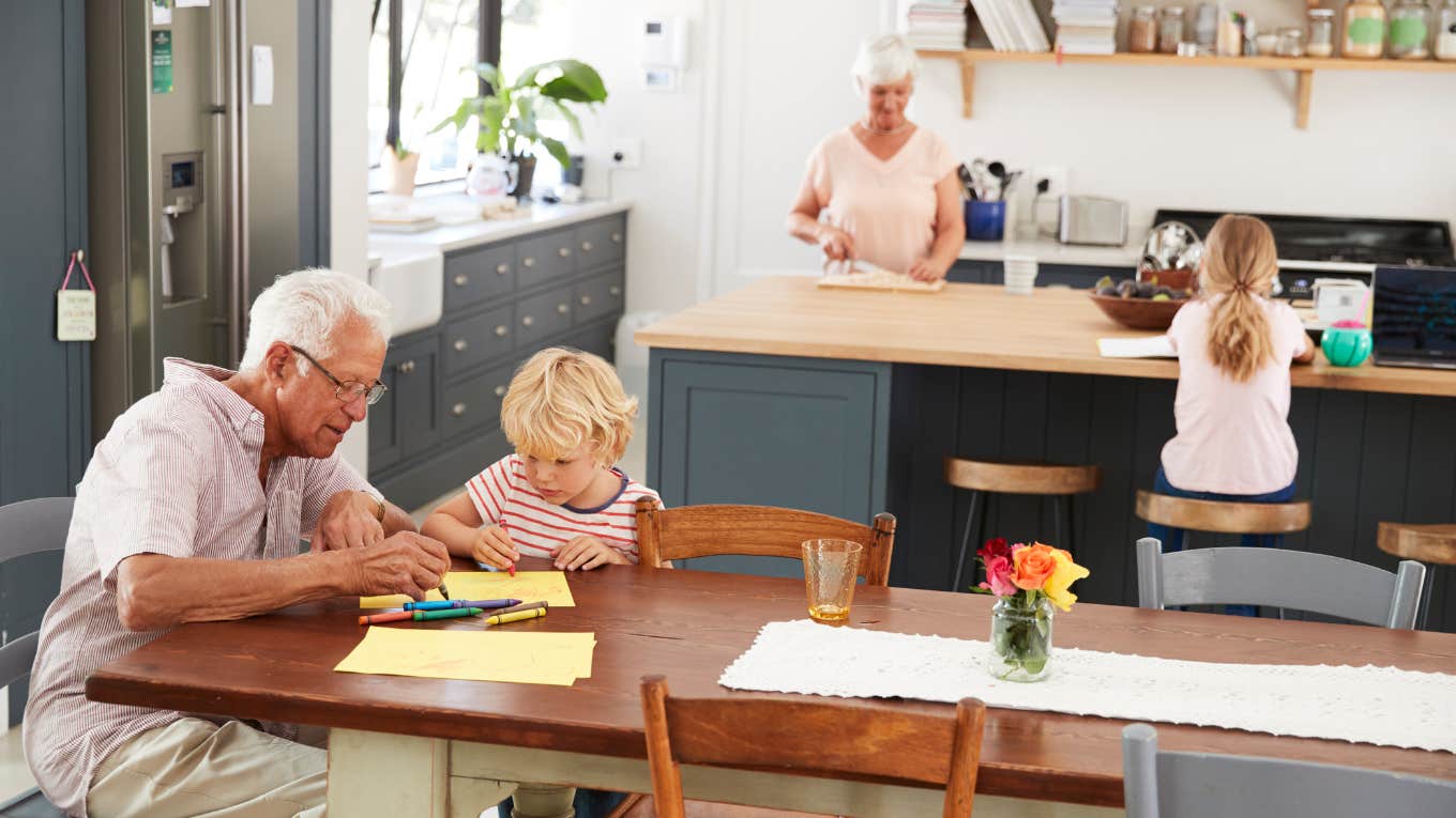 grandparents watching their grandkids