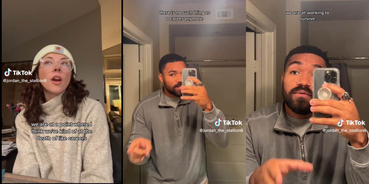 Man Claims There's 'No Such Thing' As A Career Anymore Since Companies Are Losing Their Employees' Trust Death of careers TikTok