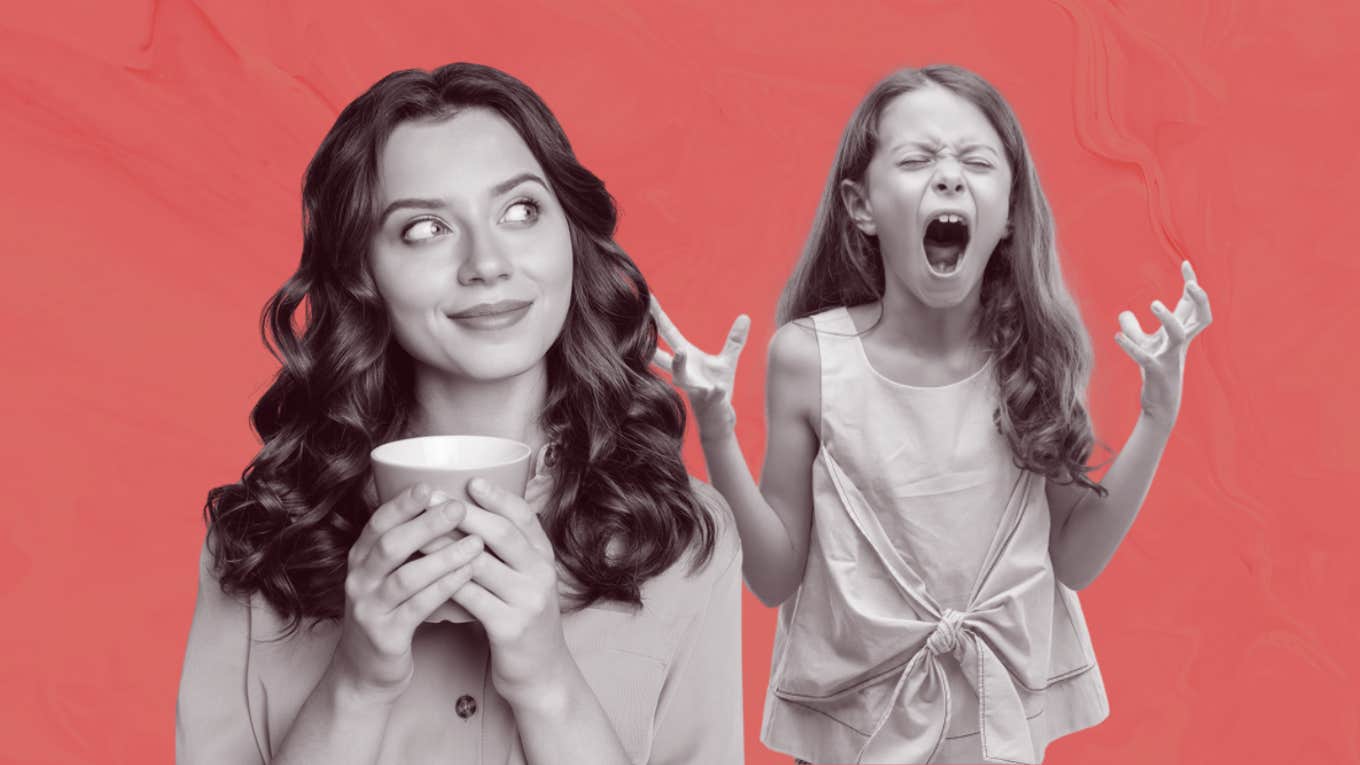Man Defends His Wife For Purposely Dumping Coffee On A Child's Head coffee, woman, child