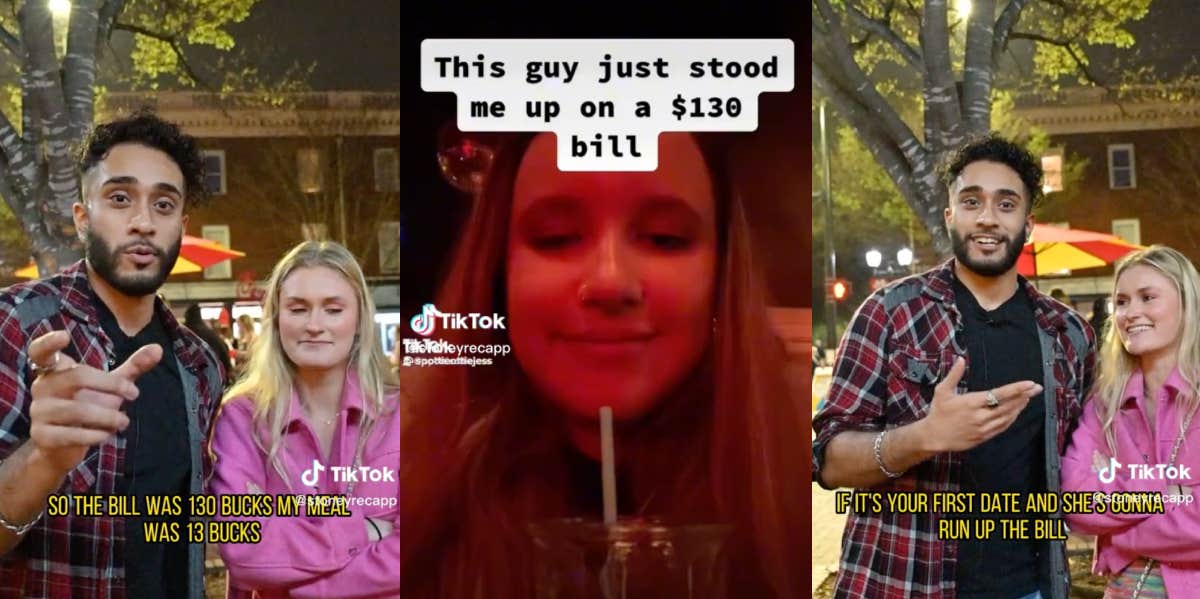 Man Says That He 'Dined & Dashed' On A First Date When The $130 Bill Arrived Because He Only Ate $13 Worth Of Food Alvi, Jess