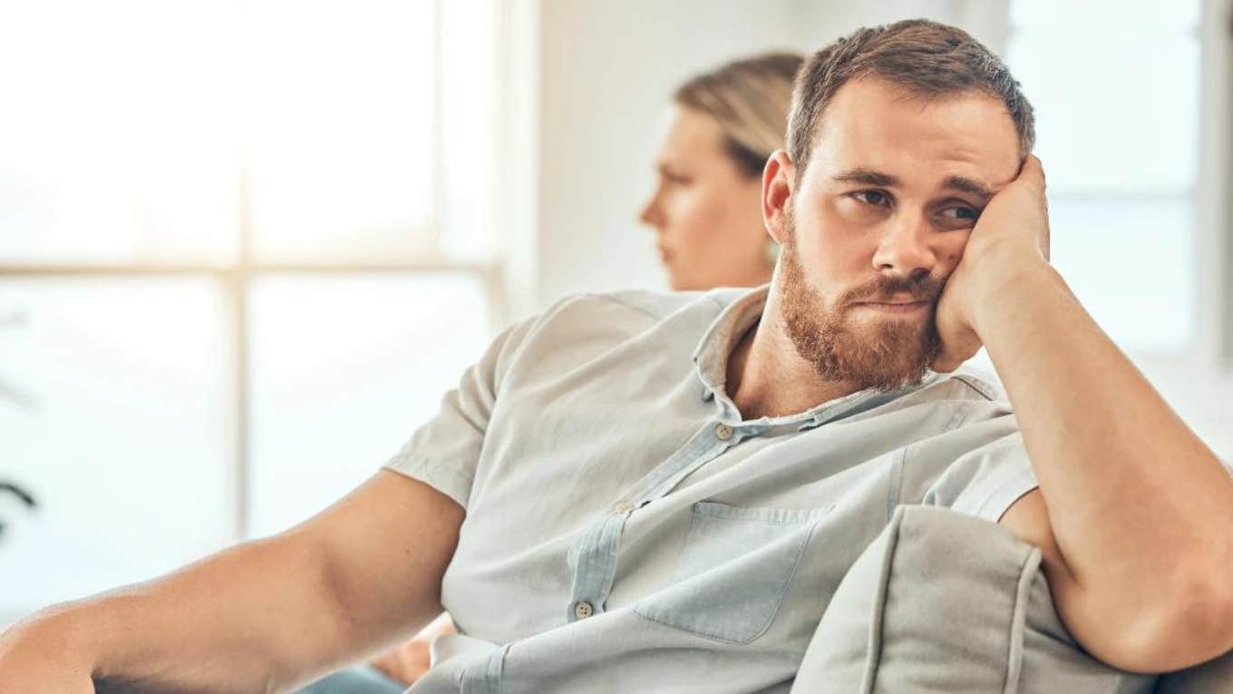 Man Says Hes Jealous of Husbands Who Have Fit Wives man turned away from wife