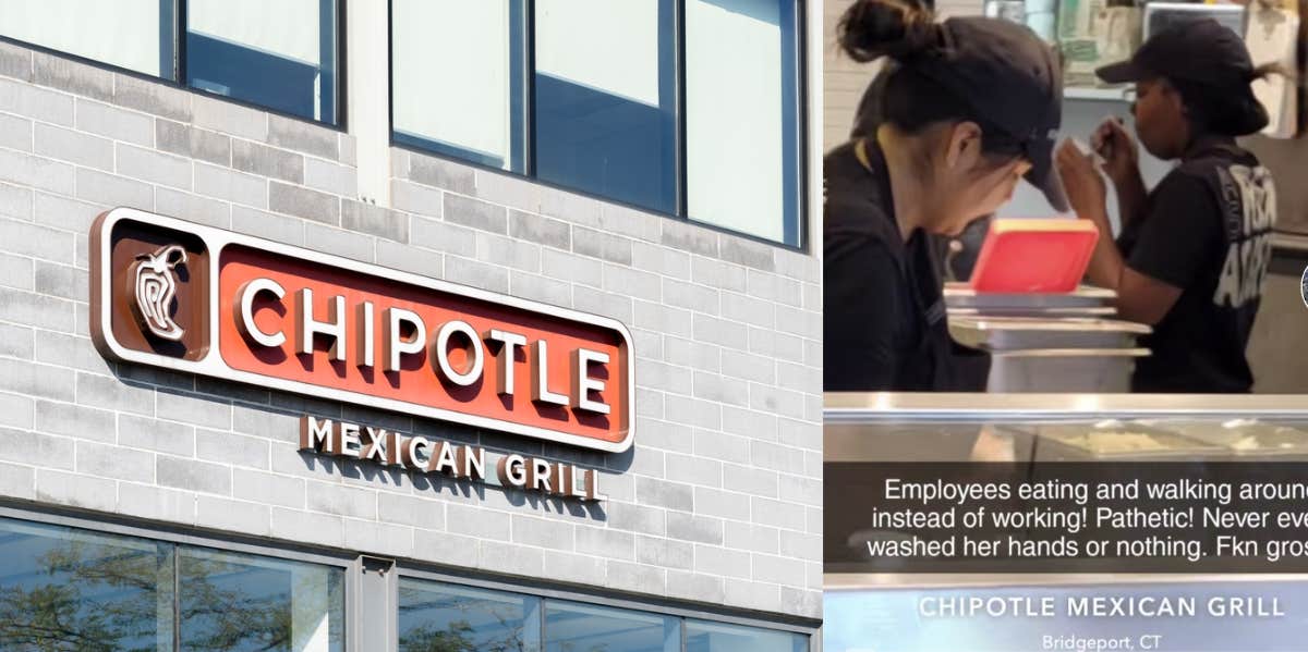 Man Posts Video Of Chipotle Employee 'Eating Instead Of Working' & Didn't Get The Response He Was Hoping For Chipotle, employee eating