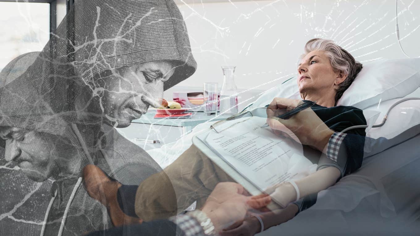 Man Struggles With Feeling Numb As His Abusive Mother Enters Hospice Care man processing his ptsd