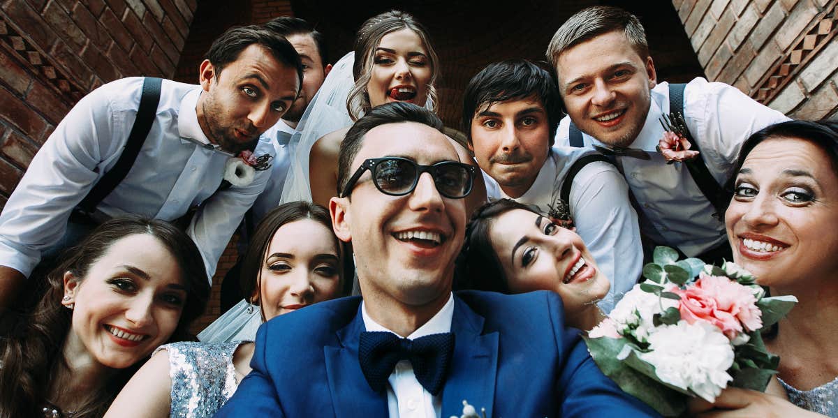 Groom selfie