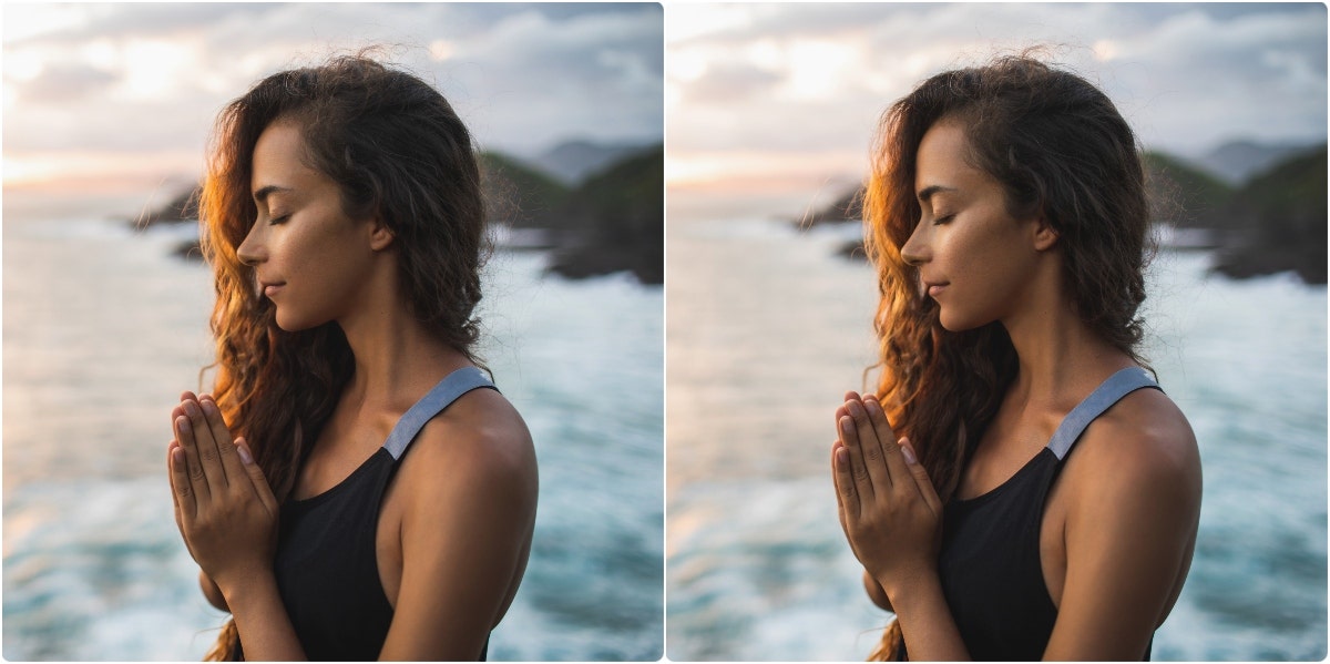 13 Mantras And How To Use Them For Mantra Meditation woman on beach meditating