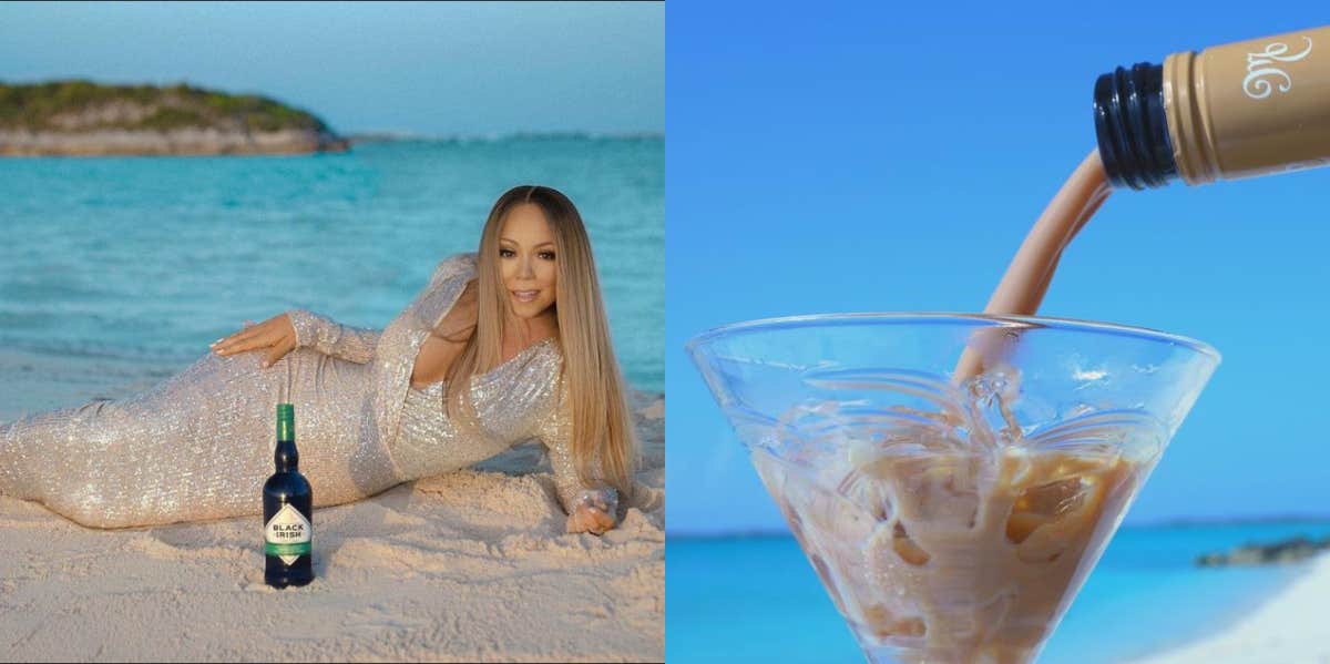 Mariah Carey Joins The List Of Celebrities Who Have Made A Fortune Off Liquor Brands mariah carey liqueur black irish