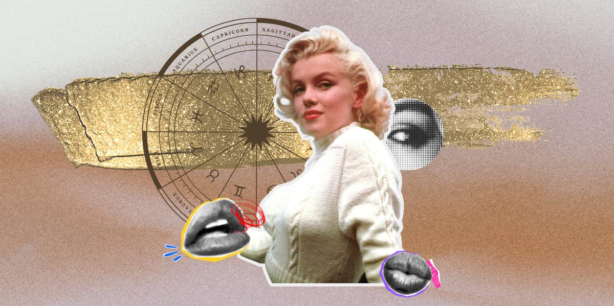 marilyn monrie and zodiac sign wheel