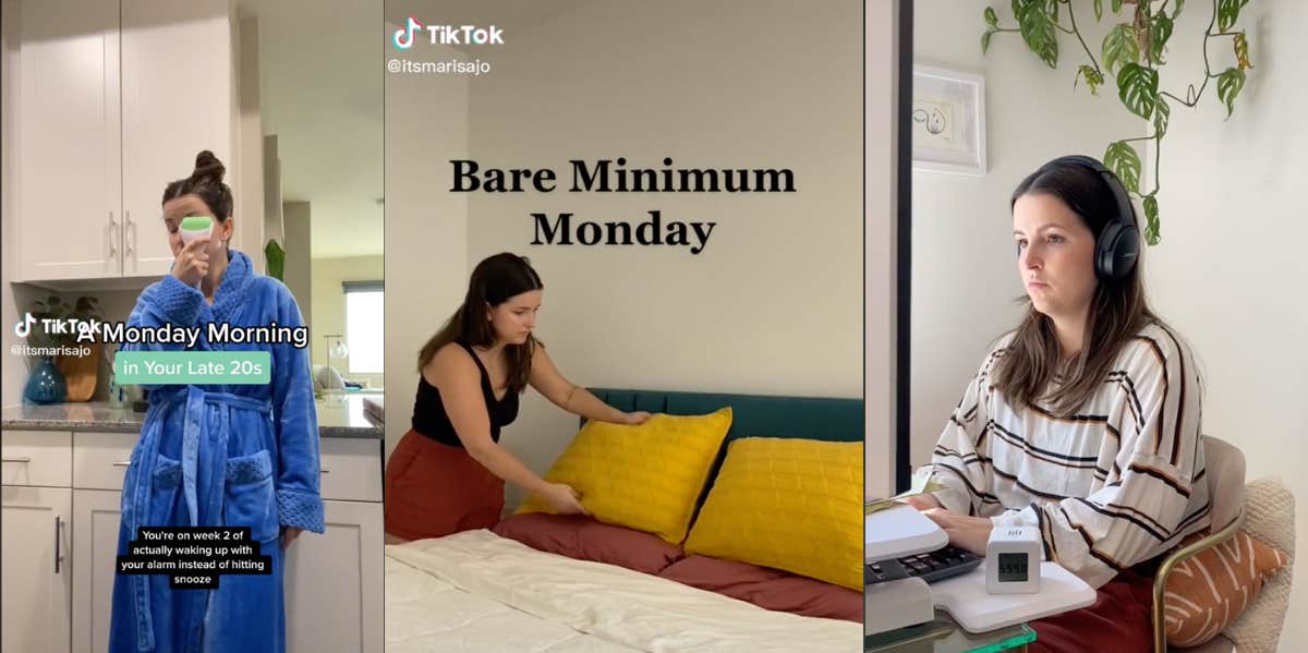 What Is Bare Minimum Monday? marisa jo tiktok bare minimum mondays
